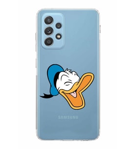 Samsung Galaxy A52  Kamera Korumalı  Kapak Donald Duck Tasarımlı  Şeffaf Kılıf