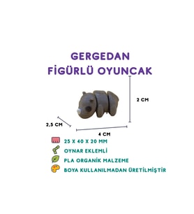 Gergedan Figür - 3D Vahşi Doğa Temalı Oyuncak
