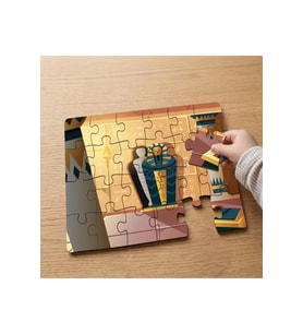 Mısır Hazine Odası Tasarımlı 24 Parça Ahşap Çocuk Puzzle