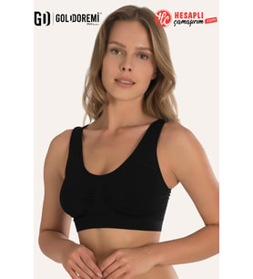 Gd Goldoremi Premium Kadın Kalın Askılı Seamless Toparlayıcı Yarım Büstiyer