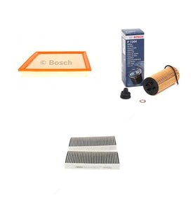 Bosch Filtre Bakım Seti BMW 2 SERİSİ 218 i Benzin 2014-2016 Hava + Yağ F. + Polen Filtre Bosch