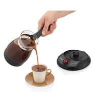KCM-7514 Cam Türk Kahvesi Makinası-Elekrikli Cezve