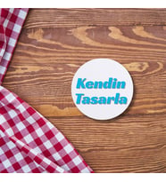 Kişiye Özel Tasarım Bardak Altlığı - Kendin Tasarla Fotoğraflı, Logolu ve İsimli Yuvarlak İçecek Altlığı