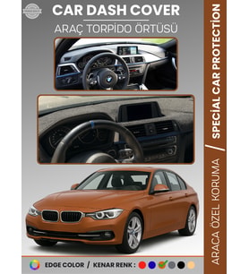 Bmw F30 (2013-2019) Torpido Örtüsü Ön Göğüs Koruma Torpido Koruma Araca Özel Kaymaz Kolay Montaj