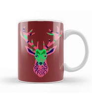 Deer Artwork Funny Cute Animals Kupa Bardak Porselen