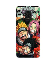 Xiaomi Redmi Note 9S - Redmi Note 9 PRO Uyumlu Naruto Tasarımlı Şeffaf Telefon Kılıfı