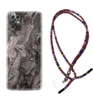 INFINIX Note 11 Pro Note 10 Hot 9 Play Kılıf Boyun Asklı Rasta Silikon Gri Mermer 1376