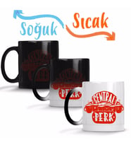 Central Perk Friends Sihirli Kupa Bardak Porselen
