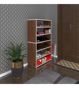 Kenzlife ayakkabılık goya cvz 120*70*30 arkalıksız ayakkabı ofis dolabı iki bölme