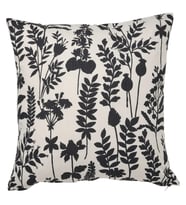 IKEA ROTVECKLARE beyaz-antrasit 50x50 cm kırlent kılıfı