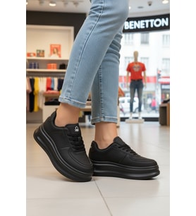 United Colors Of Benetton Beyaz Bağcıklı Hafif Kadın Sneaker BN-12156 G
