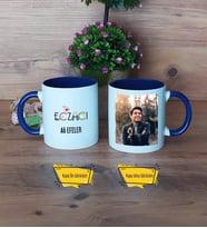 Eczacı Kupa Bardak Lacivert Fotoğraflı Eczacıya Hediye Eczacılar Günü Hediyesi