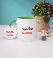 Fizyoterapist Kupa Bardak Yeşil ve Anahtarlık