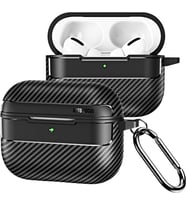 Lexroo AirPods Pro 3. Nesil Uyumlu Karbon Fiber Hybrid Polymer Technology Premium Kulaklık Kılıfı