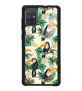 Samsung A71 Uyumlu Tukan Kuşu Tasarımlı Glossy Telefon Kılıfı