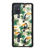 Samsung A71 Uyumlu Tukan Kuşu Tasarımlı Glossy Telefon Kılıfı