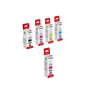 GI-490 Pixma G3415 4 Renk Uyumlu Mürekkep Seti + 1 Kırmızı