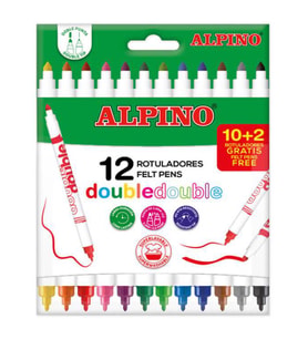 Alpino Double Keçeli Kalem Çift Taraflı 12 Renk