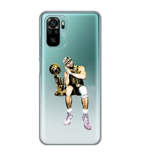 Xiaomi Redmi Note 10 / Note 10S Uyumlu Steph Curry Tasarımlı Şeffaf Telefon Kılıfı
