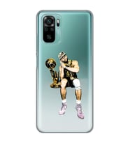Xiaomi Redmi Note 10 / Note 10S Uyumlu Steph Curry Tasarımlı Şeffaf Telefon Kılıfı