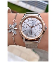 Daniel Klein MRD12303 Rose Gold Renk Kadın Kol Saati Bileklik Hediyeli
