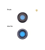 İphone 8 Kamera Lensi Full Siyah Kamera lensi sade lens kamera camı kamera merceği