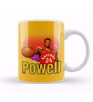 Norman Powell Vintage Art   Legend Basketball Gft Kupa Bardak Porselen