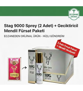 Stagg 9000 Sprey (2 Adet) + Hijyenik Mendil Hediye - Eczane Çıkışlı Fırsat Paketi