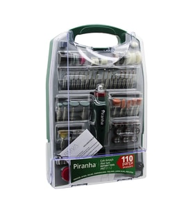 Lunaev 110 Pcs Mini Taşlama - Grınder Çok Amaçlı Set Elektrikli El Motoru DC 12 V 16000 Rpm Parlatma Prt-9112