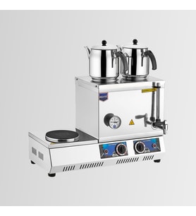 Remta K34 40 Model İki Demlikli Pleytli Elektrikli Çay Ocağı - Kahveci Takımı 28 lt 3000 W