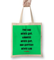 Motivational Quotes Sayings Words Gifts - Entrepreneurs İnspiration Success Work Typography Gifts Bez Çanta Uzun Saplı