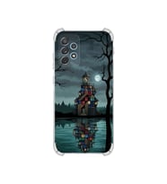 PrintiFy Samsung Galaxy A73 ile Uyumlu Simya Serisi Gölge Ve Cam Tasarımlı Uv Baskılı Köşe Korumalı Antişok Kılıf