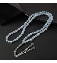 Akuamarin Doğal Taş Tesbih 99luk - 6mm (Çok Renkli)