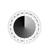Resim Kalemi Faber Dereceli Kalem Seti Karakalem Seti HB B 2B 3B 4B 5B 6B 7B 8B 13'lü Set (Siyah)