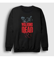 Presmono Unisex Siyah Zombies The Walking Dead Sweatshirt 221291tt