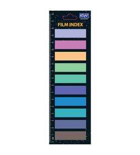 Kraf Index Film (PP) 13x44 mm 10 Renk x 20 yp 51246 