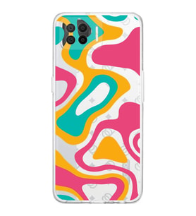 PrintiFy Oppo A73 Uyumlu Kamera Korumalı Renkli Desen Tasarımlı Şeffaf Silikon Kılıf