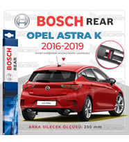 Bosch Rear Arka Silecek Opel Astra K 2016-2019 H253 ile uyumlu (Siyah)