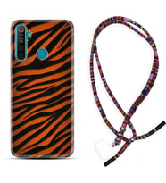 Realme 5i 5 Pro 6i 7 Pro 8 Kılıf Boyun Asklı Rasta Silikon Leopar Yeni 1676