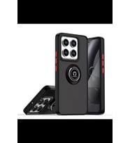 Xiaomi Mi 14T Pro Uyumlu Kılıf Montreal Yüzüklü Silikon Kapak - Siyah