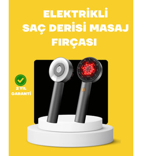 LED Teknolojili Elektrikli Saç Masaj Fırçası Mikro Akımlı