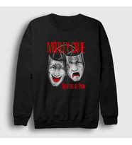 Presmono Unisex Siyah Theatre Mötley Crüe Sweatshirt 167490tt