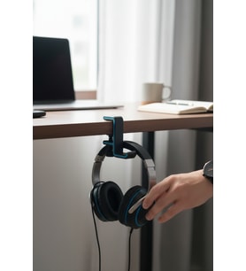Masa Kenarı Oyuncu Kulaklık Standı (Mavi)