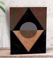 BK Gift Modern Art Tasarımlı Dekoratif Mini Kanvas Tablo 15x20cm-9
