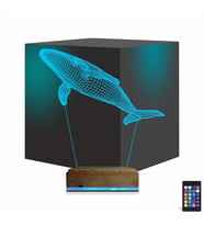 Luvivia Balina 3D Lamba - Masa Gece Lambası