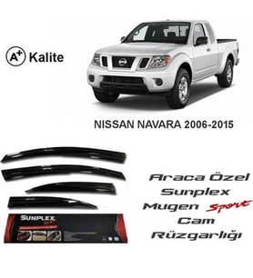Nissan Navara Cam Rüzgarlığı Mugen Tip Sunplex 2006-2015