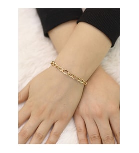 14 Ayar Altın Gurmet Hallow Bileklik (Gold)