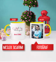 Acil Tıp Teknisyeni Kupa Bardak Sarı Fotoğraflı