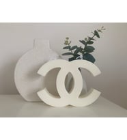 Dekoratif Kokulu Doğal % 100 Soya Wax Chanel Logo Büyük