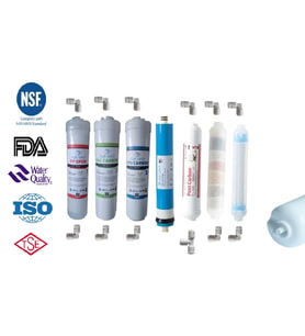 AQUAFLY 12" Inline 7 FİLTRE 12 AŞAMA ( 6in1 ve DETOX )Su Arıtma Filtresi Kapalı Kasa Cihaz Uyumlu